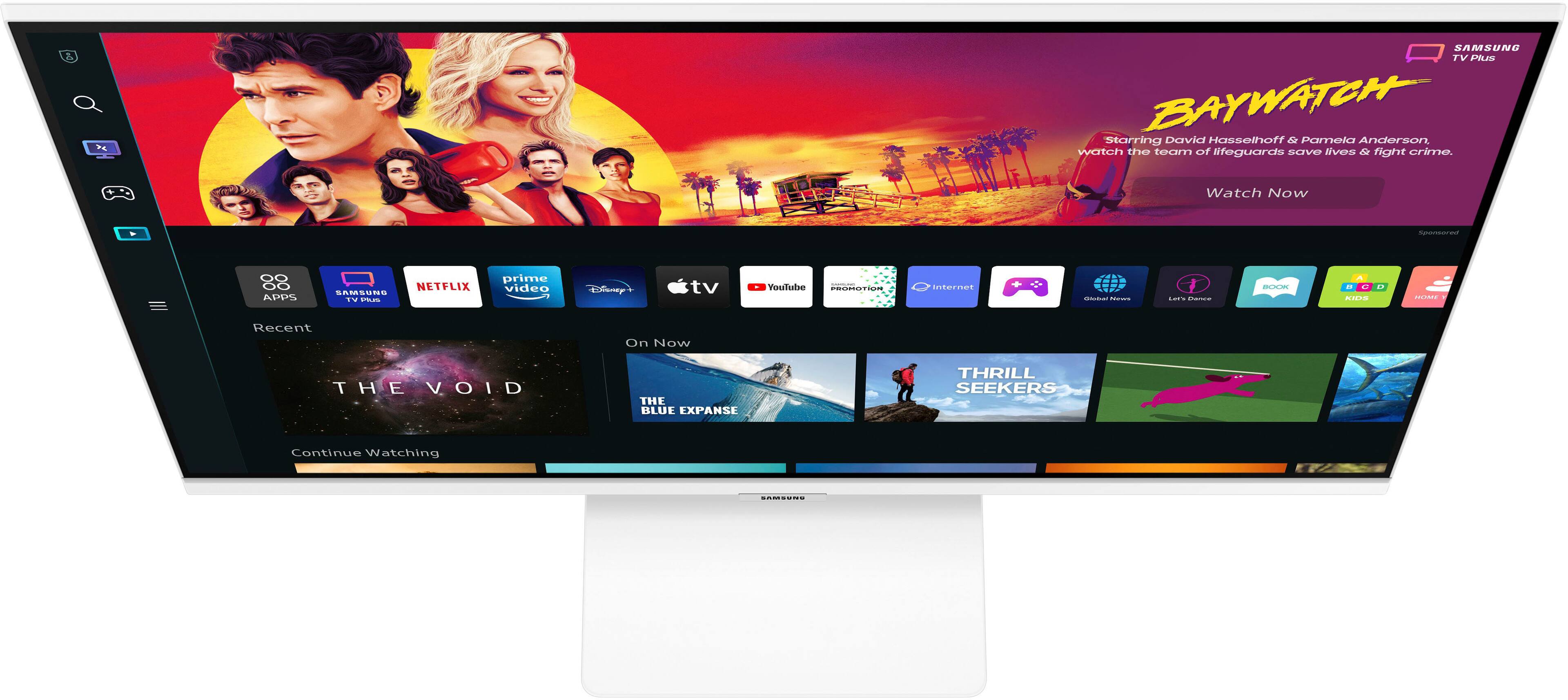 Alt View 12. Samsung - 32" M70B 4K USB-C Smart Monitor & Streaming TV - White.