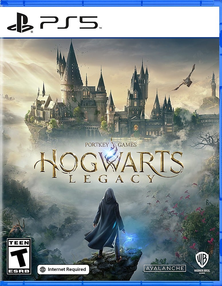 "PS5 Hogwarts Legacy Teen T ESRB Internet Required WB Avalanche Warner Bros Games".