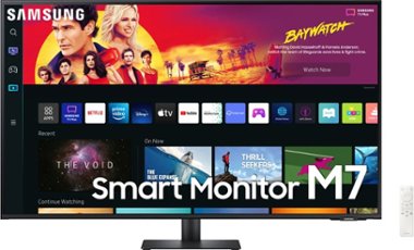 Samsung - M7B Series 43" Smart Tizen 4K UHD Monitor with HDR10 (HDMI, USB-C) - Black - Front_Zoom