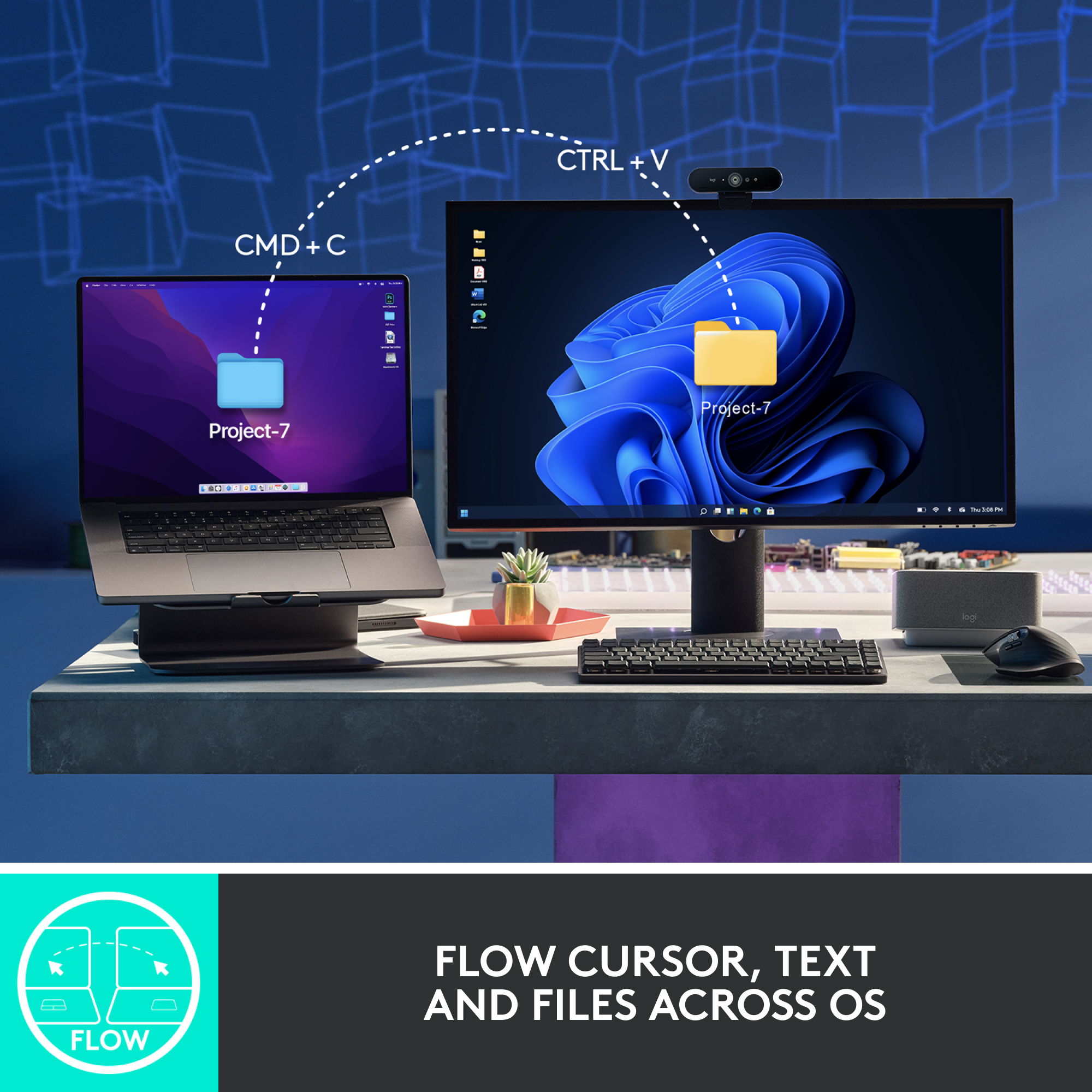 Flow Cursor, Text and Files Across OS