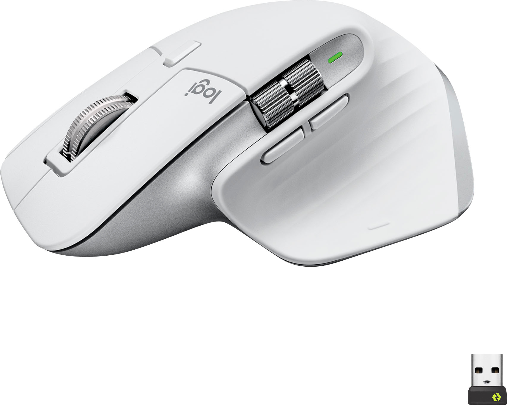 hø Til Ni kompression Logitech MX Master 3S Wireless Laser Mouse with Ultrafast Scrolling Pale  Gray 910-006558 - Best Buy