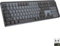 Front Zoom. Logitech - MX Mechanical Full size Wireless Mechanical Tactile Switch Keyboard for Windows/macOS with Backlit Keys - Graphite.