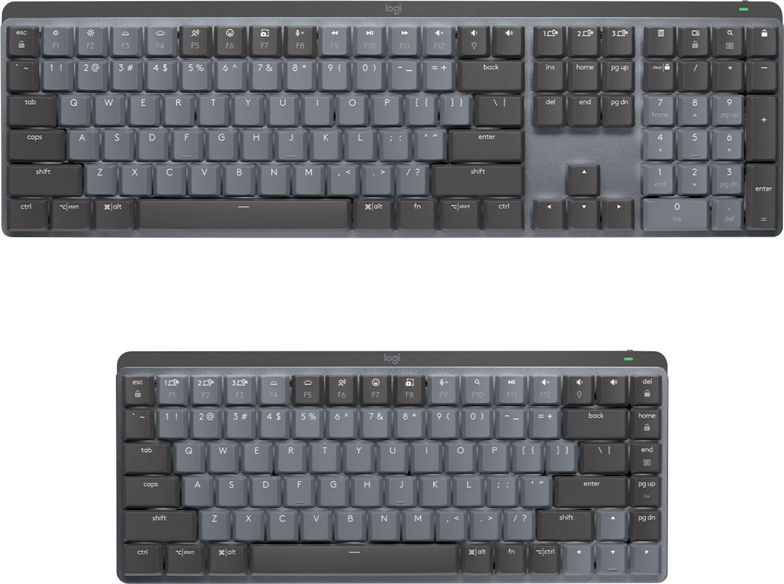 Logitech MX Mechanical Full size Wireless Mechanical Tactile Switch  Keyboard for Windows/macOS with Backlit Keys Graphite 920-010547 - Best Buy
