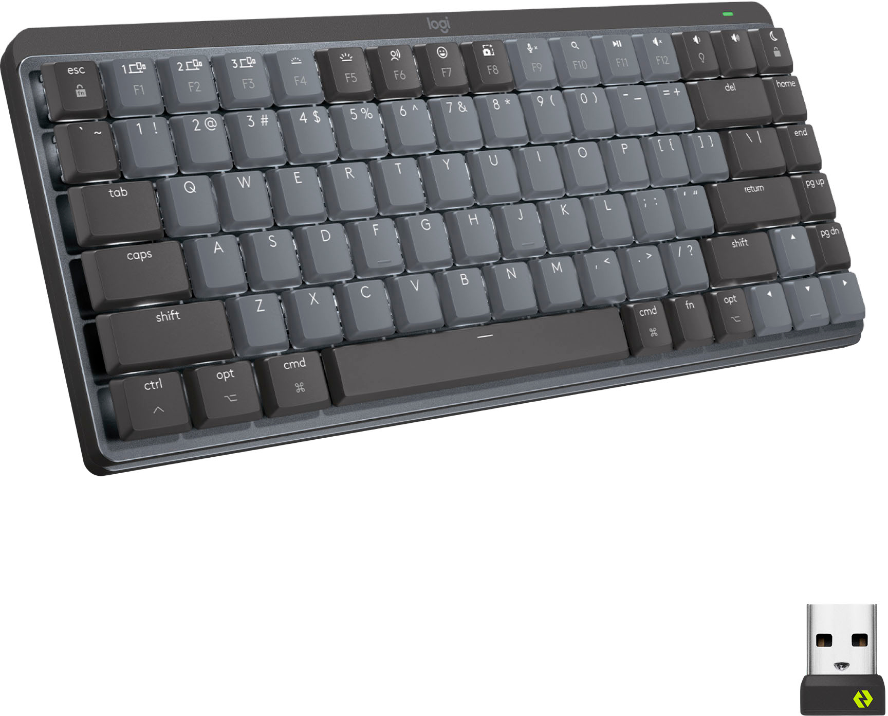 Logitech MX Mechanical Mini Compact Wireless Mechanical Tactile Switch Keyboard for with Backlit Keys Graphite 920-010550 - Best Buy