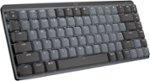 Logitech - MX Mechanical Mini Compact Wireless Mechanical Tactile Switch Keyboard for Windows/macOS with Backlit Keys - Graphite
