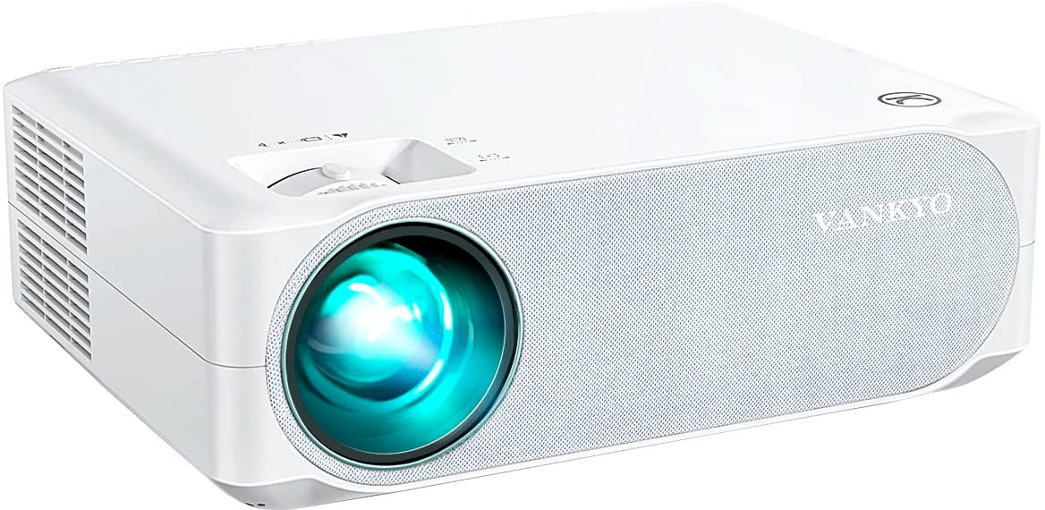 Front. Vankyo - Performance V630W Native 1080P Wireless Single LCD Projector - White.