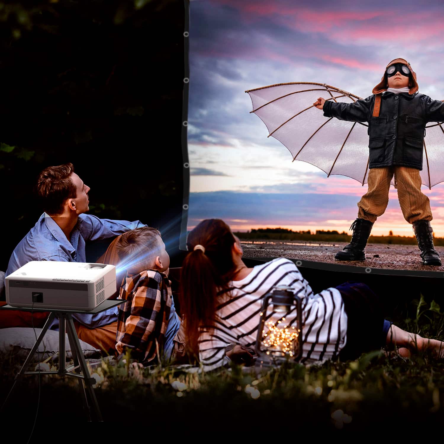 Alt View 12. Vankyo - Performance V630W Native 1080P Wireless Single LCD Projector - White.