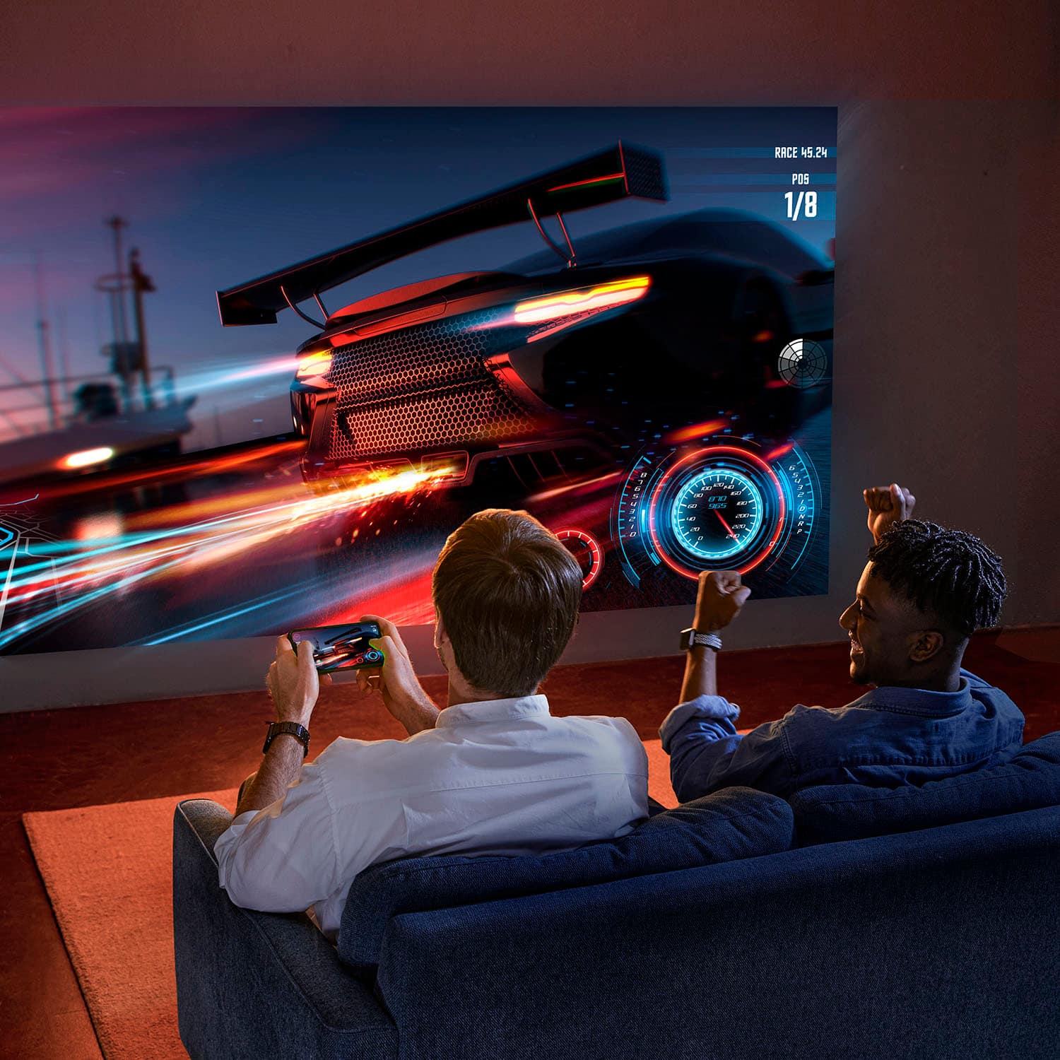 Alt View 19. Vankyo - Leisure 470 Pro Native 1080P Wireless Single LCD Mini Projector - White.