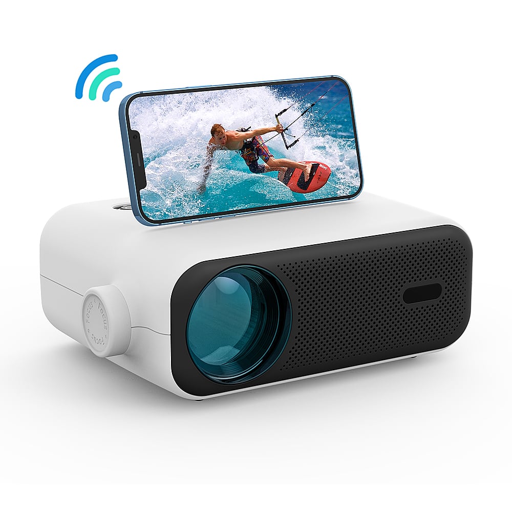 Zoom in on Front Zoom. Vankyo - Leisure 330W Wireless Mini Projector - White.