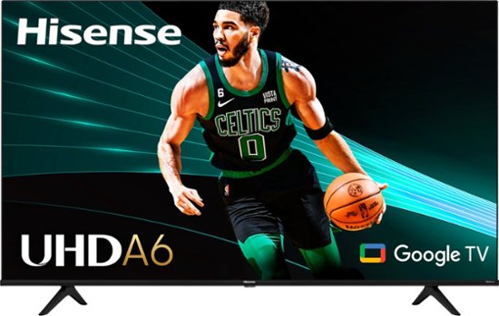  Hisense 55-Inch Class A6 Series 4K UHD Smart Google TV with  Alexa Compatibility, Dolby Vision HDR, DTS Virtual X, Sports & Game Modes,  Voice Remote, Chromecast Built-in (55A6H) , Black 