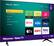 Angle. Hisense - 43" Class R6G Series LED 4K UHD Smart Roku TV - Black.