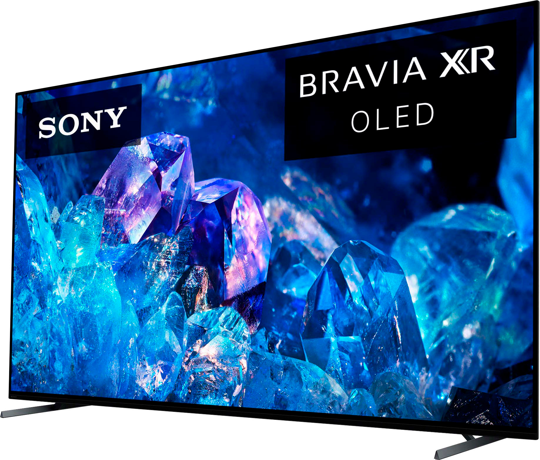 Angle View: Sony 77” Class A80K 4K HDR OLED TV with smart Google TV XR77A80K- 2022 Model