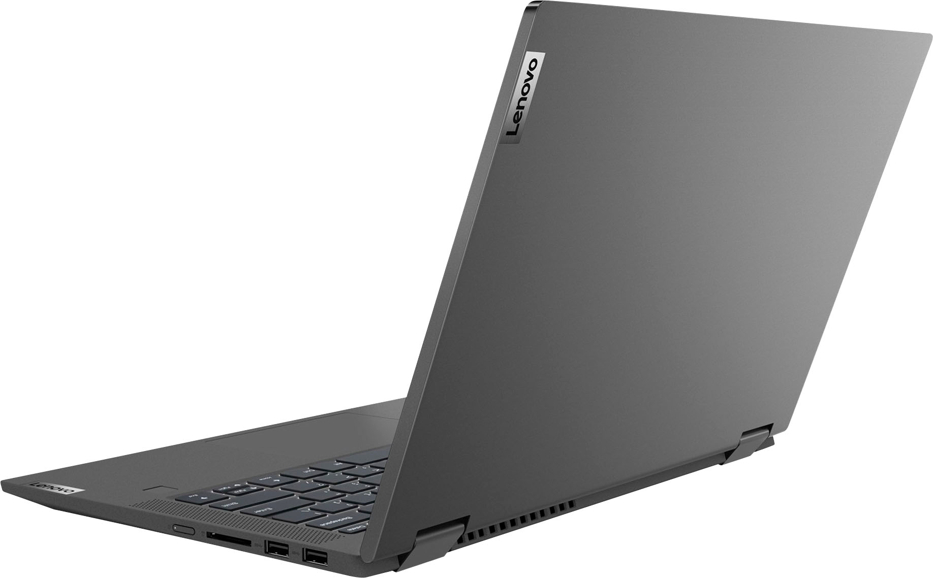 Angle View: Lenovo - Flex 5i 15.6" FHD Touch-Screen Laptop - Core i5-1135G7 - 8GB Memory - 256GB SSD - Graphite Grey