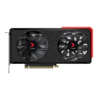PNY - NVIDIA GeForce RTX 3060 Ti 8GB XLR8 GDDR6 PCI Express 4.0 Gaming Graphics Card with Dual Fan - Black - Front_Zoom