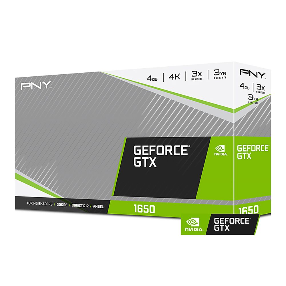PNY NVIDIA GeForce GTX 1650 4GB GDDR6 PCI Express 3.0 Graphics Card with  Dual Fan Black VCG16504D6DFPPB - Best Buy