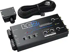 Angle. AudioControl - 2-Channel Active Line Output Converter with AccuBASS and Subwoofer Control - Black.
