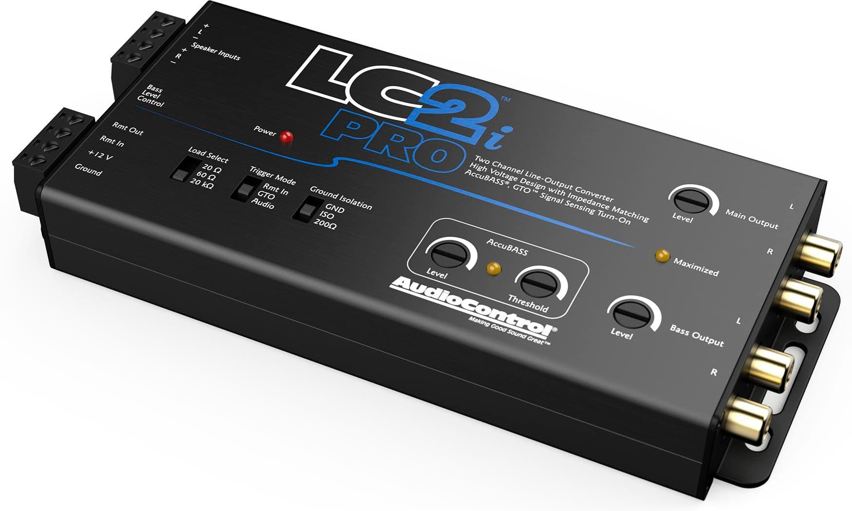 AudioControl 2-Channel Active Line Output Converter with AccuBASS and  Subwoofer Control Black LC2i PRO - Best Buy