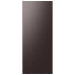 Samsung - Bespoke 3-Door French Door Refrigerator Panel - Top Panel - Tuscan Steel - Front_Zoom