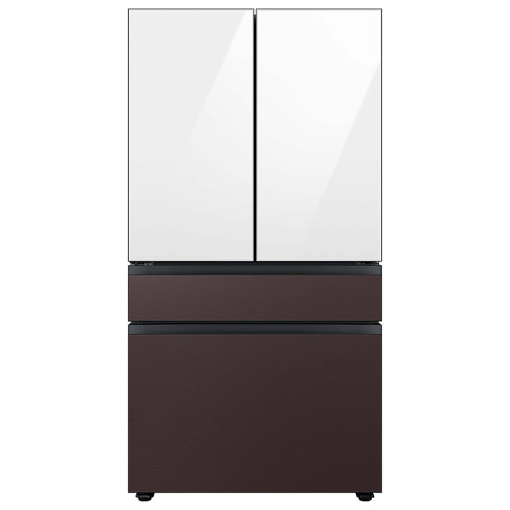 Alt View 22. Samsung - Bespoke 4-Door French Door Refrigerator Panel - Middle Panel - Tuscan Steel.