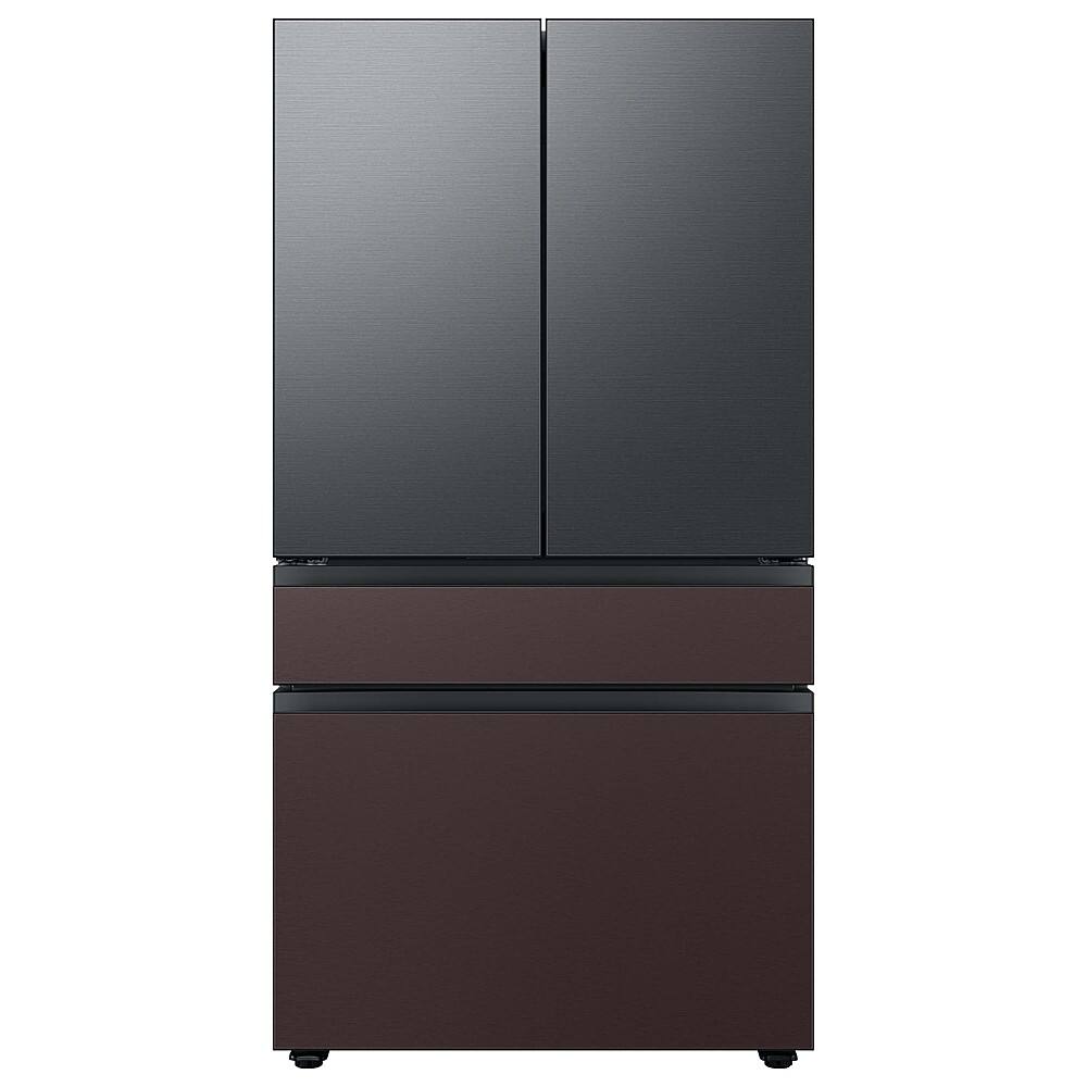 Alt View 13. Samsung - Bespoke 4-Door French Door Refrigerator Panel - Middle Panel - Tuscan Steel.