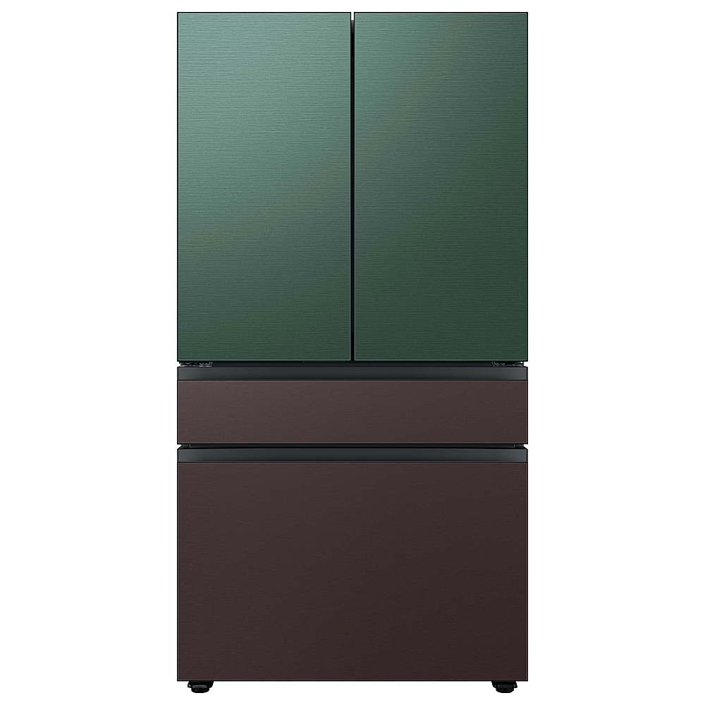 Alt View 16. Samsung - Bespoke 4-Door French Door Refrigerator Panel - Middle Panel - Tuscan Steel.