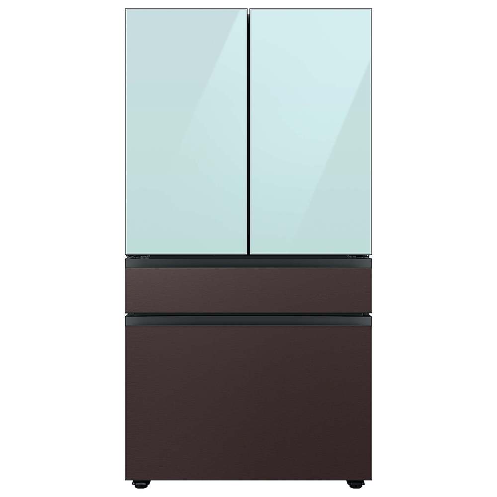 Alt View 18. Samsung - Bespoke 4-Door French Door Refrigerator Panel - Middle Panel - Tuscan Steel.