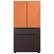Alt View 19. Samsung - Bespoke 4-Door French Door Refrigerator Panel - Middle Panel - Tuscan Steel.
