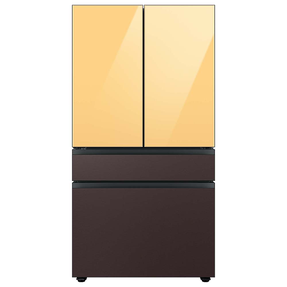Alt View 20. Samsung - Bespoke 4-Door French Door Refrigerator Panel - Middle Panel - Tuscan Steel.