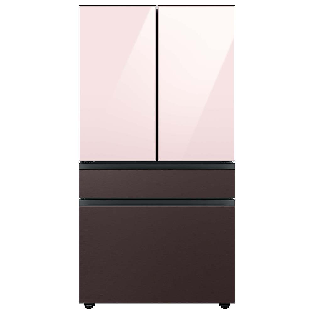Alt View 21. Samsung - Bespoke 4-Door French Door Refrigerator Panel - Middle Panel - Tuscan Steel.