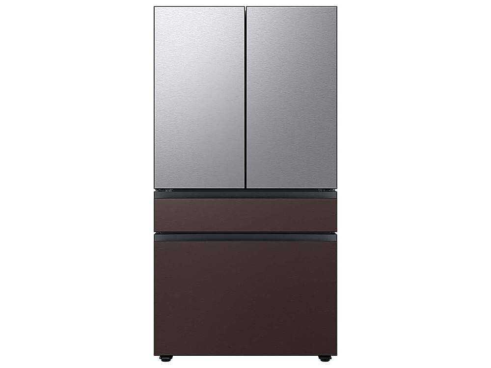 Alt View 11. Samsung - Bespoke 4-Door French Door Refrigerator Panel - Bottom Panel - Tuscan Steel.