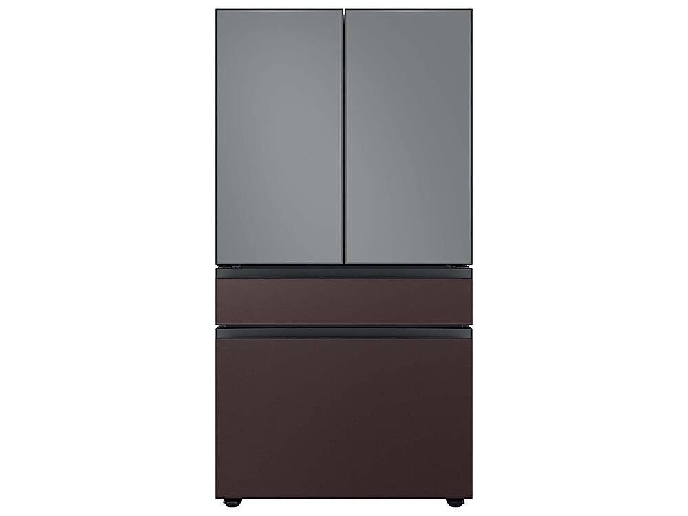 Alt View 12. Samsung - Bespoke 4-Door French Door Refrigerator Panel - Bottom Panel - Tuscan Steel.