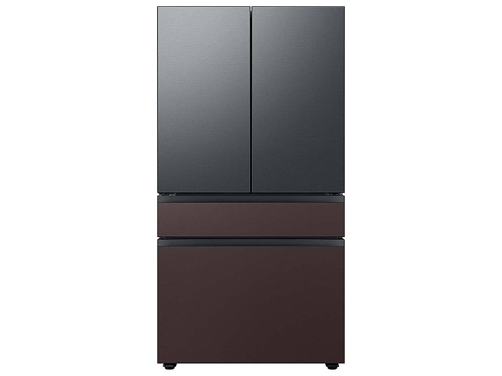 Alt View 13. Samsung - Bespoke 4-Door French Door Refrigerator Panel - Bottom Panel - Tuscan Steel.