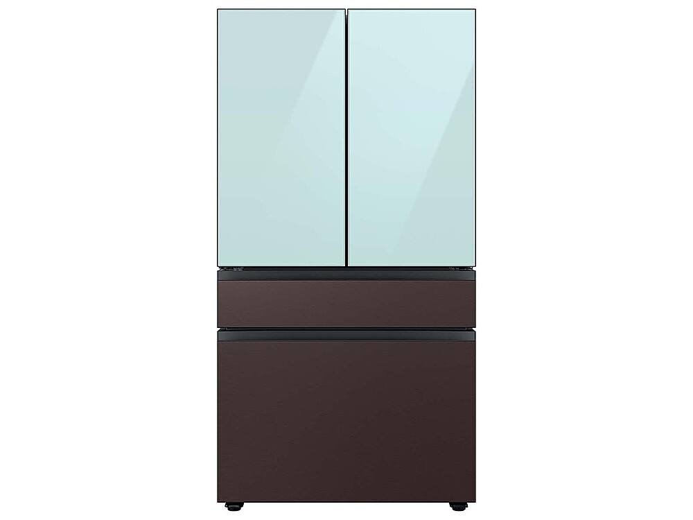 Alt View 18. Samsung - Bespoke 4-Door French Door Refrigerator Panel - Bottom Panel - Tuscan Steel.