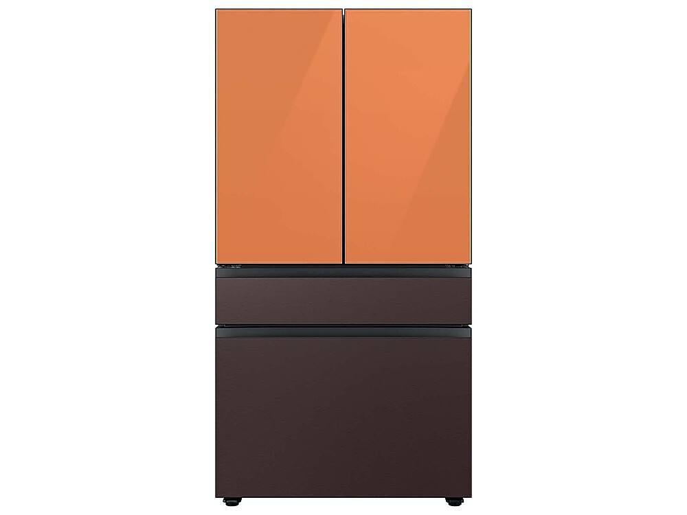 Alt View 19. Samsung - Bespoke 4-Door French Door Refrigerator Panel - Bottom Panel - Tuscan Steel.