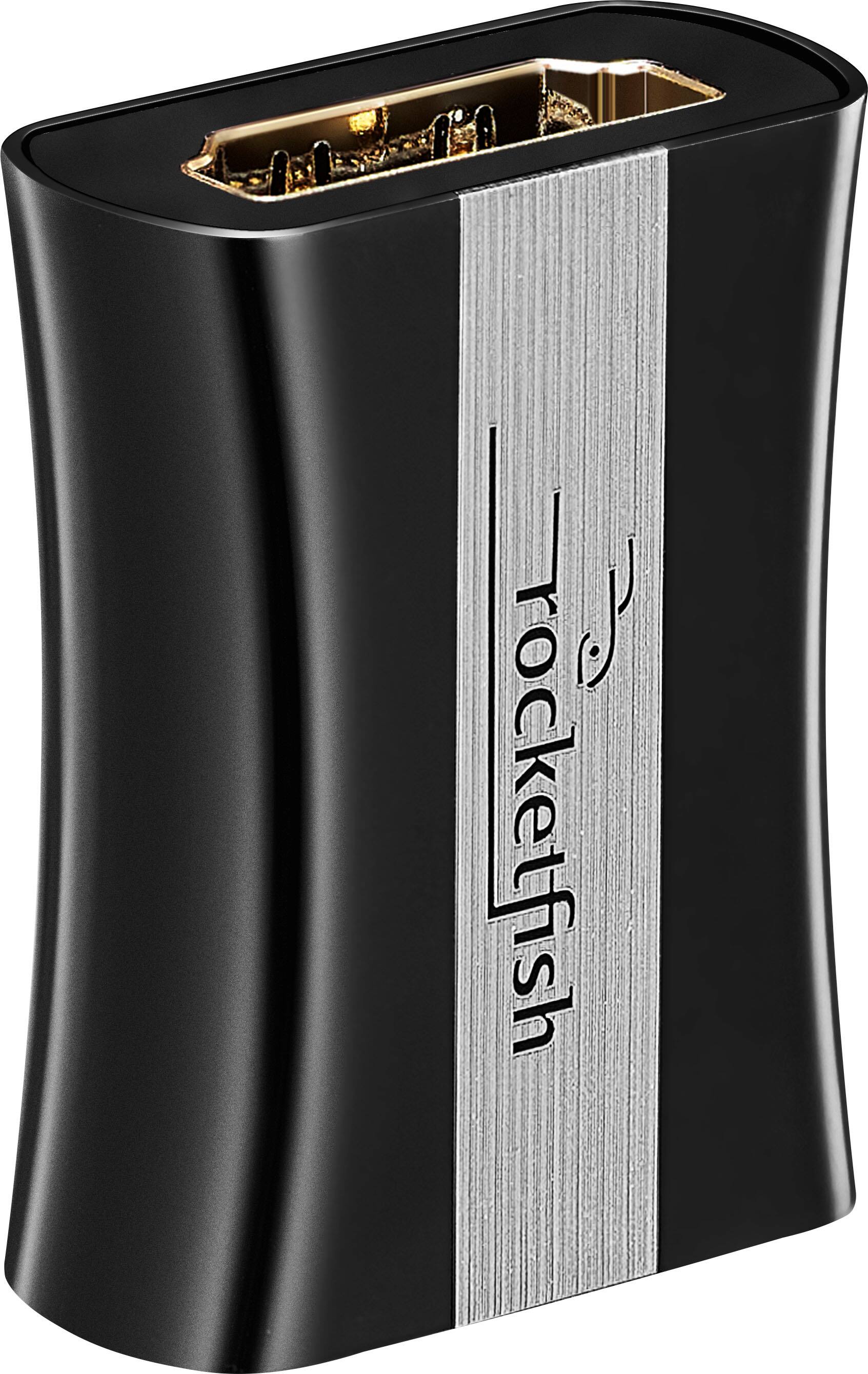 Angle. Rocketfish™ - 8K HDMI Coupler - Black.