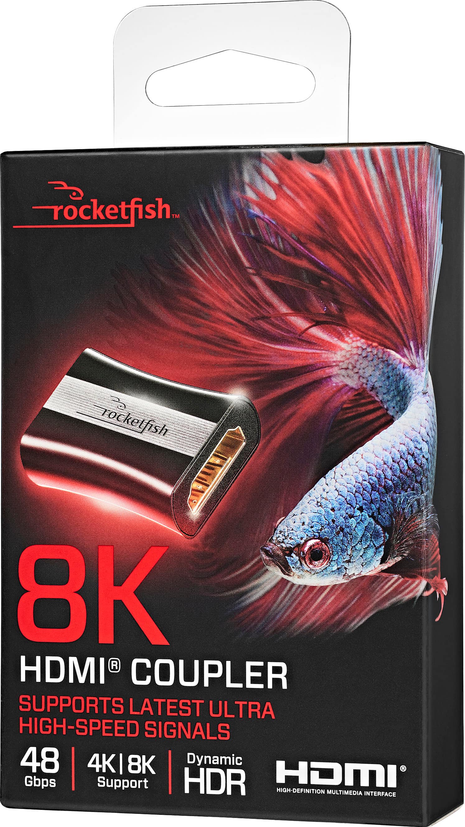 Alt View 13. Rocketfish™ - 8K HDMI Coupler - Black.