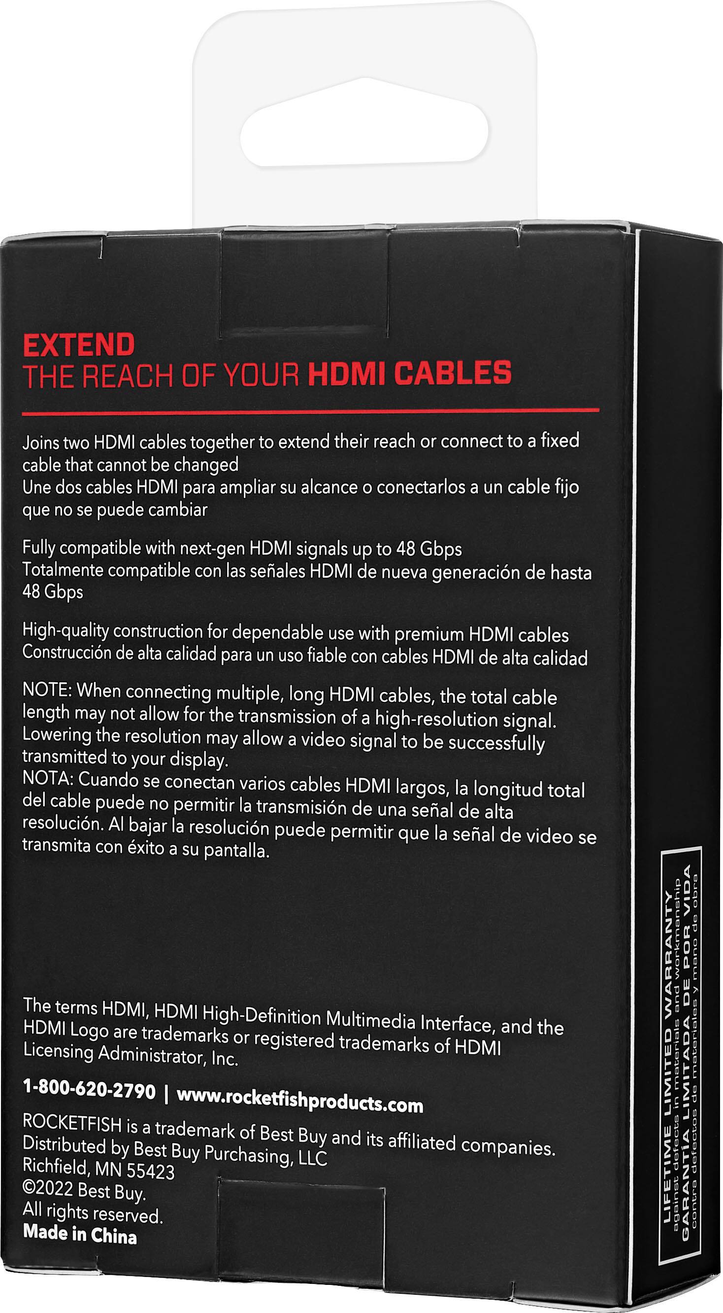 Alt View 14. Rocketfish™ - 8K HDMI Coupler - Black.