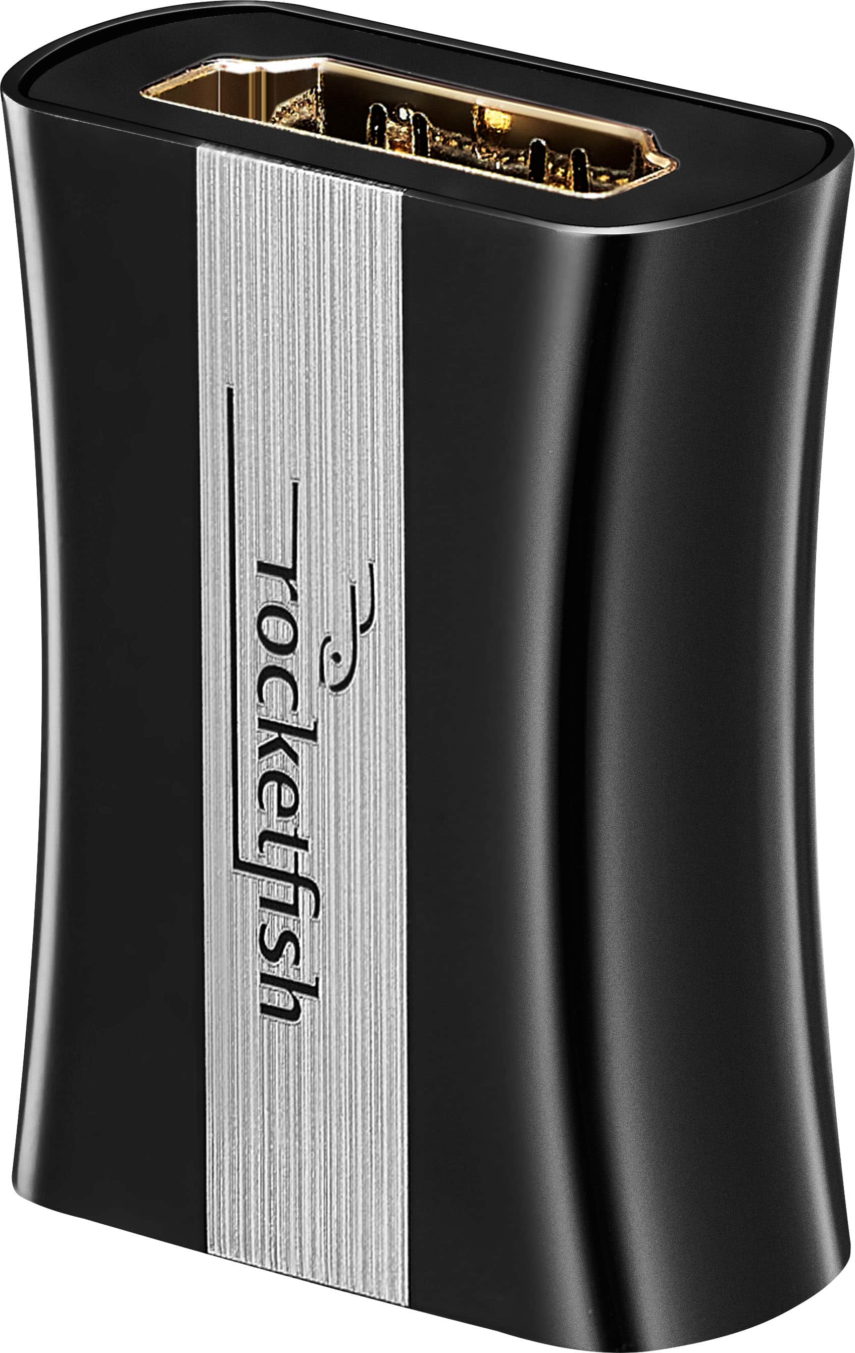 Left. Rocketfish™ - 8K HDMI Coupler - Black.