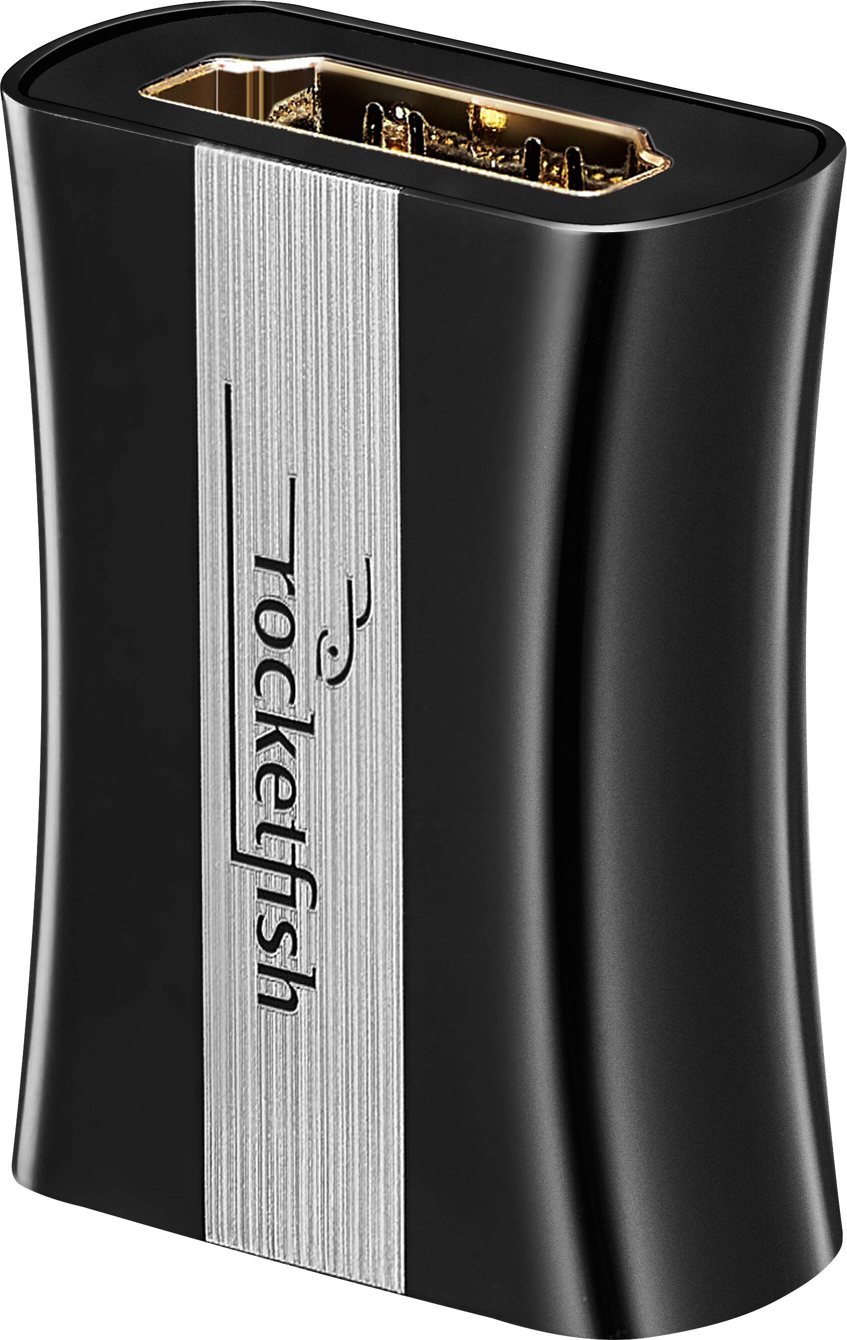 Left. Rocketfish™ - 8K HDMI Coupler - Black.