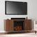 Alt View 11. SEI Furniture - Dashton Fireplace Entertainment Center for Most Flat-Panel TVs Up to 60" - Brown and gold finish.