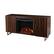 Alt View 12. SEI Furniture - Dashton Fireplace Entertainment Center for Most Flat-Panel TVs Up to 60" - Brown and gold finish.