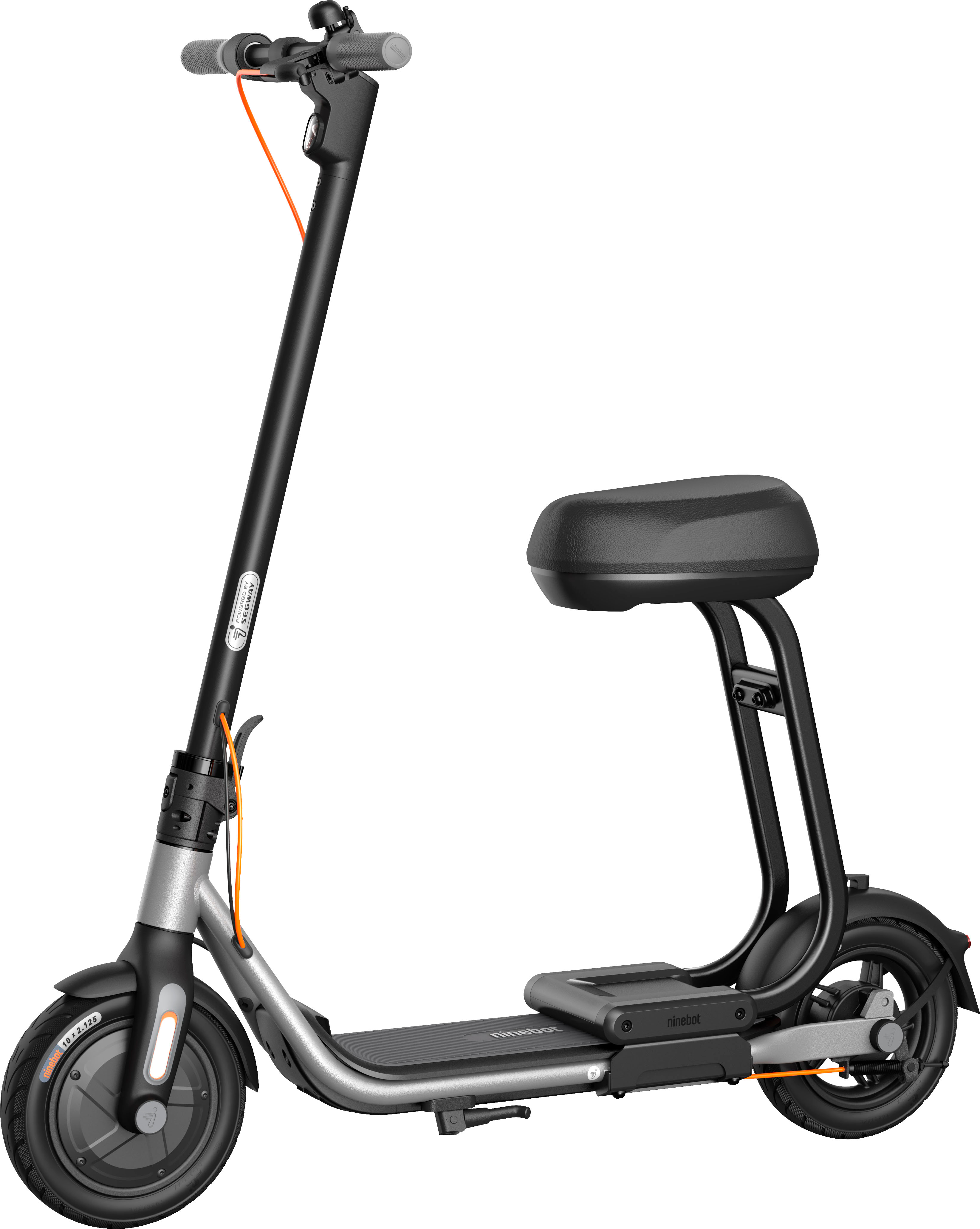 Left View: Hover-1 - Highlander Pro Foldable Electric Scooter w/18 mi Max Operating Range & 15 mph Max Speed - Black