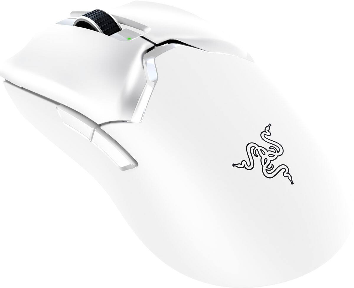 Angle View: Razer - Viper V2 Pro Lightweight Wireless Optical Gaming Mouse with 80 Hour Battery Life - White