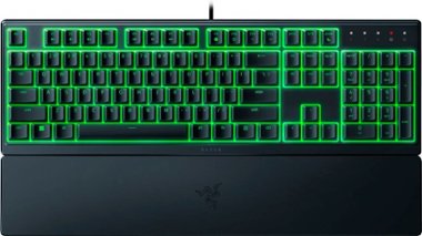 Razer - Ornata V3 X Full-Size Wired Membrane Gaming Keyboard with Chroma RGB Backlighting - Black - Front_Zoom