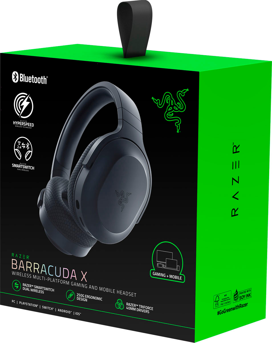 Razer Barracuda X 2022 Edition Wireless Gaming Headset for PC, PS5, PS4,  Switch, and Mobile Black RZ04-04430100-R3U1 - Best Buy