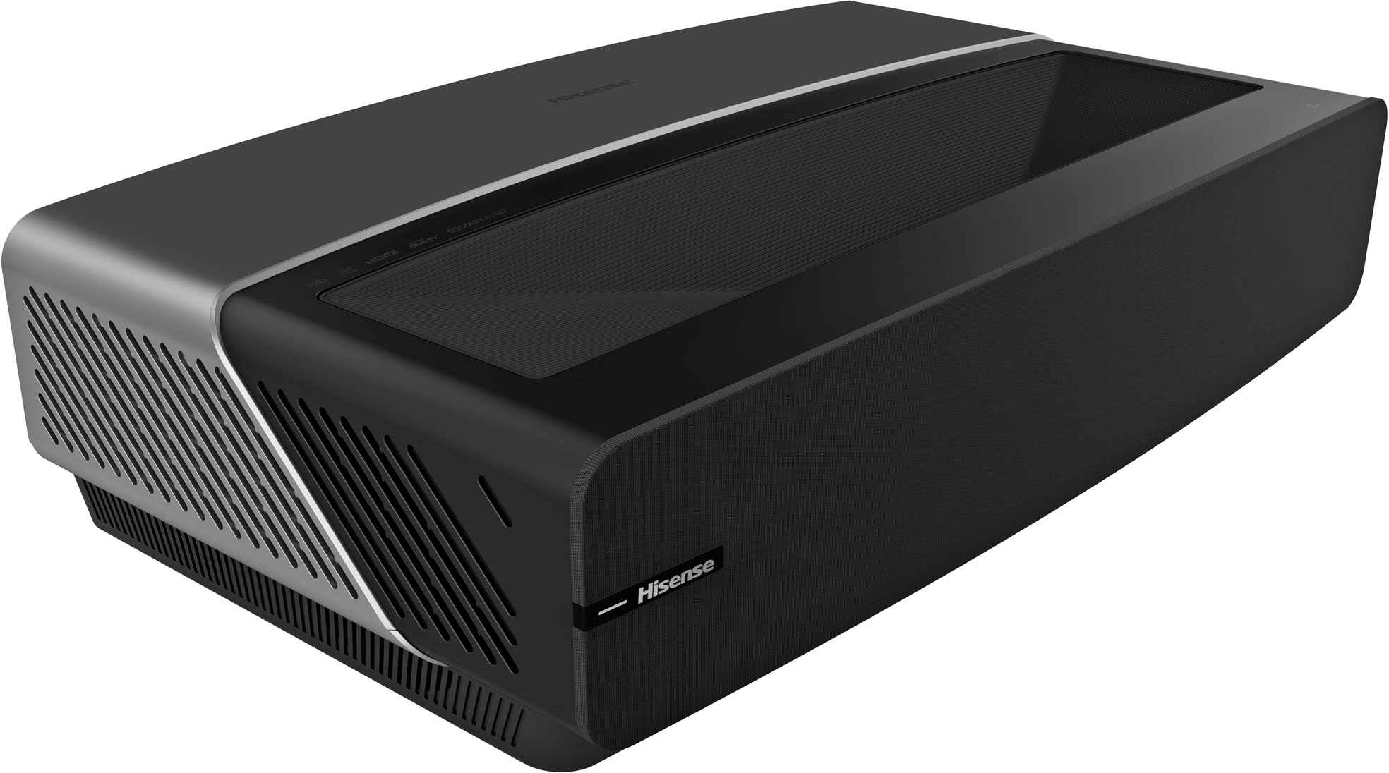 Angle View: Hisense - L5G Laser TV Ultra Short Throw Projector with 120" ALR Screen, 4K UHD, 2700 Lumens, HDR10, Android TV - Black