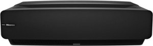 Hisense - L5G Laser TV Ultra Short Throw Projector with 120" ALR Screen, 4K UHD, 2700 Lumens, HDR10, Android TV - Black - Front_Zoom