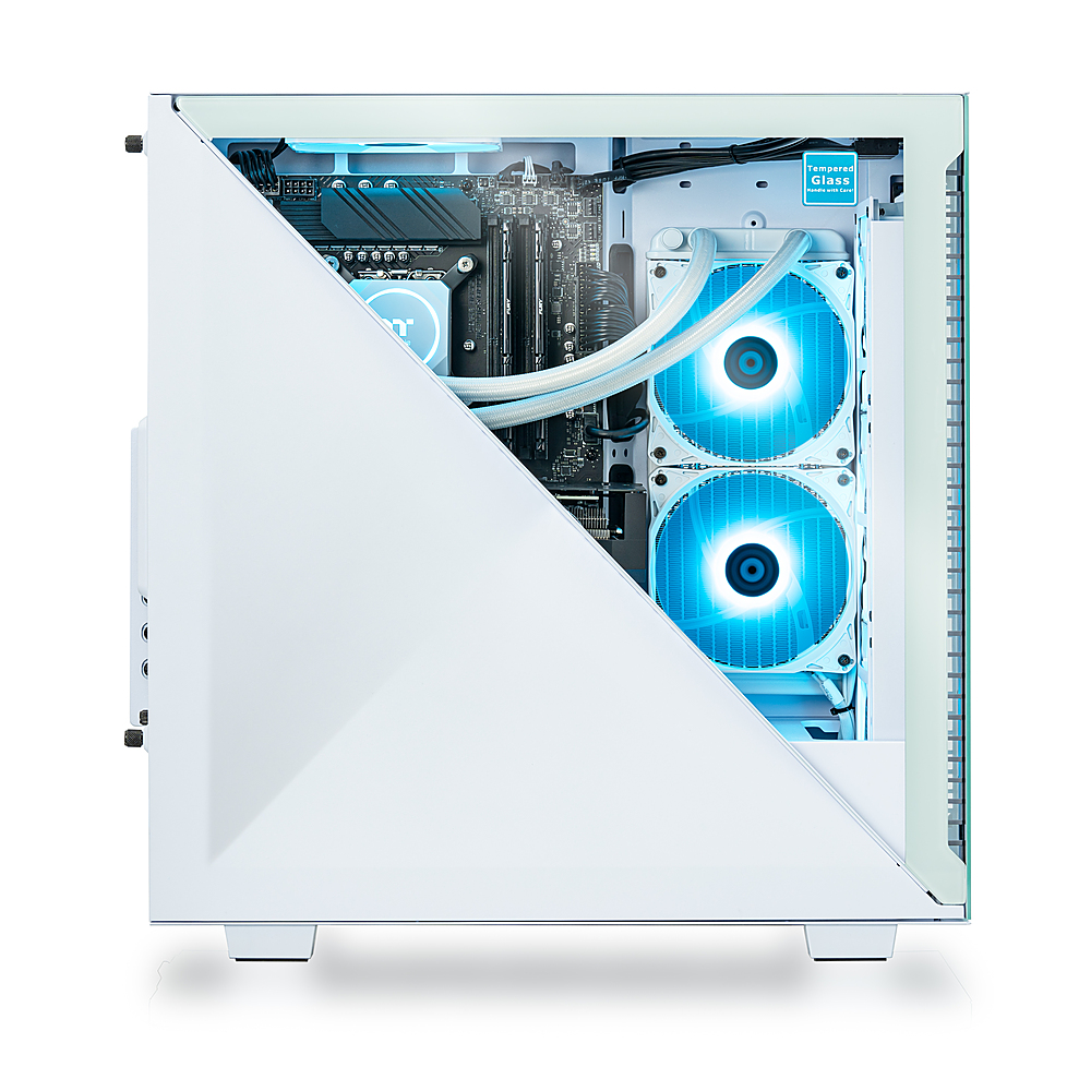 Angle View: Thermaltake - Avalanche i360T Gaming Desktop - Intel Core i5-12600KF - 32GB Memory - NVIDIA GeForce RTX 3060 Ti - 1TB NVMe M.2