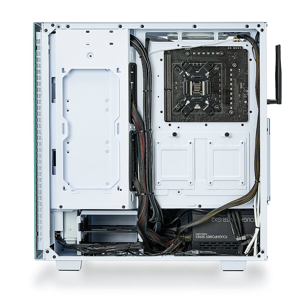 Back View: Thermaltake - Avalanche i380T Gaming Desktop - Intel Core i9-12900KF - 32GB Memory - NVIDIA GeForce RTX 3080 Ti - 1TB NVMe M.2