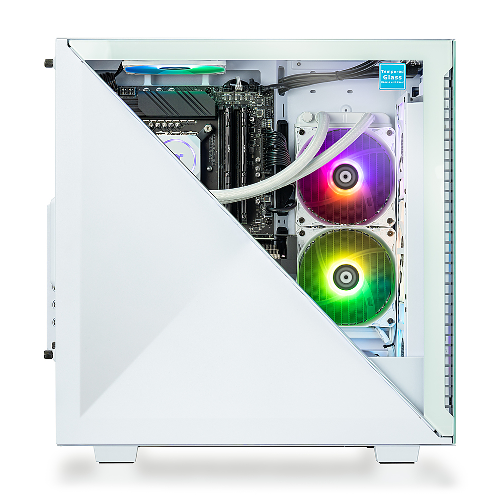 Tracery EATX PC Gaming Case White, GPU Length Support 410mm, Dual 360mm  Radiator Support, USB Type C
